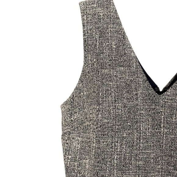 Banana Republic Tweed Sheath Dress Size 6 Sleeveless V-Neck Classic Workwear - Picture 4 of 7